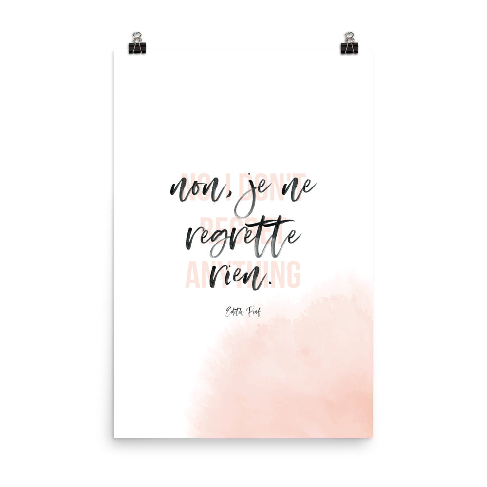 noregrets - Poster