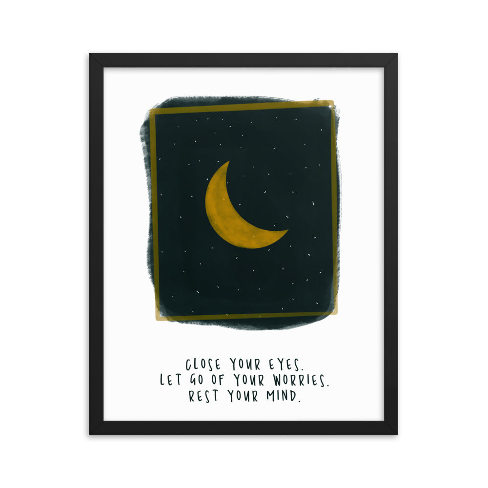 goodnight - Framed poster