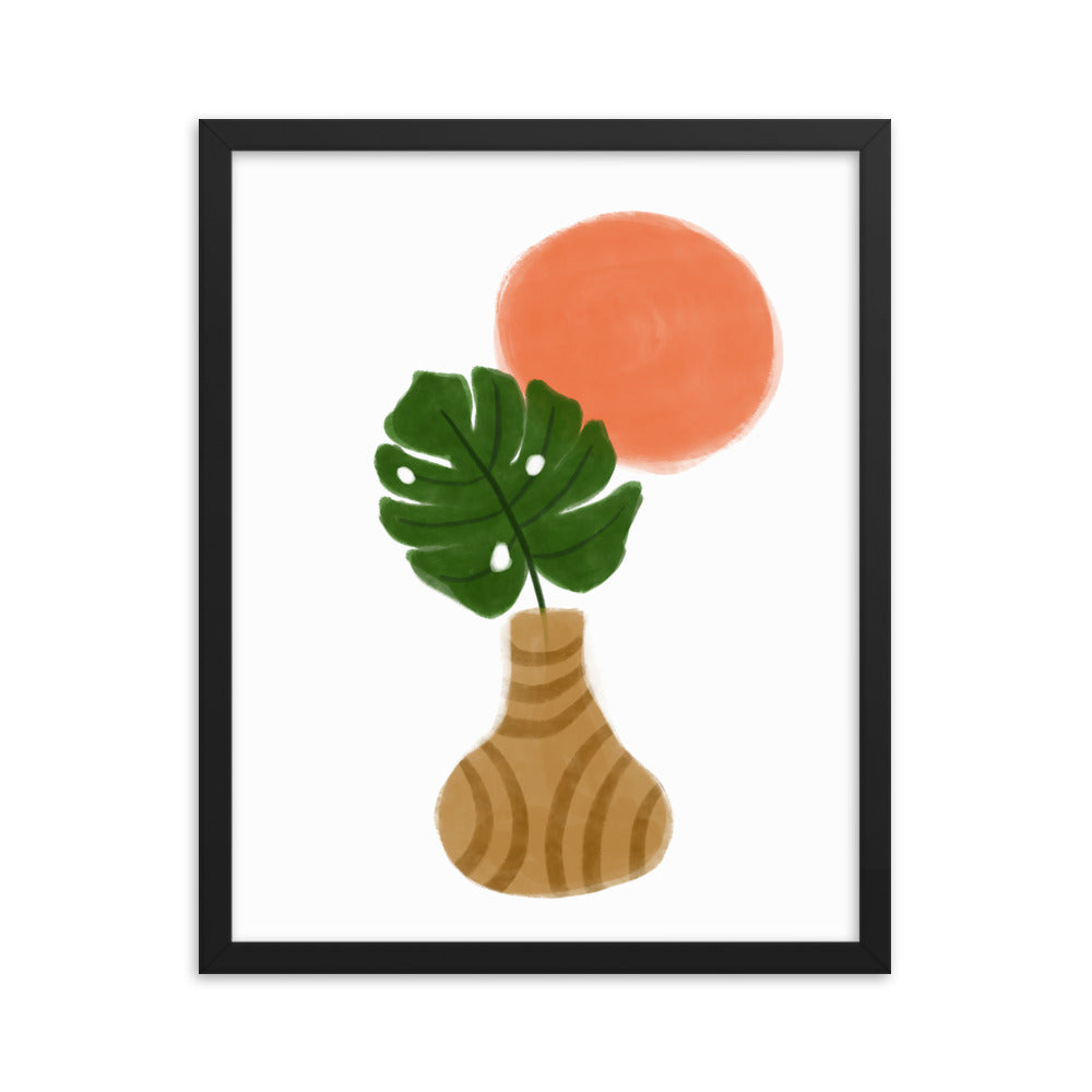 mediterraneanleaf - Framed poster