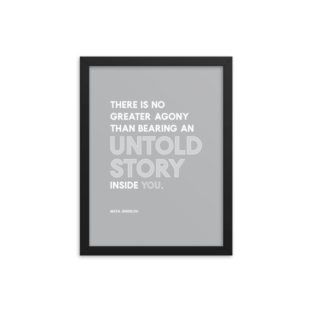 untoldstory - Framed poster