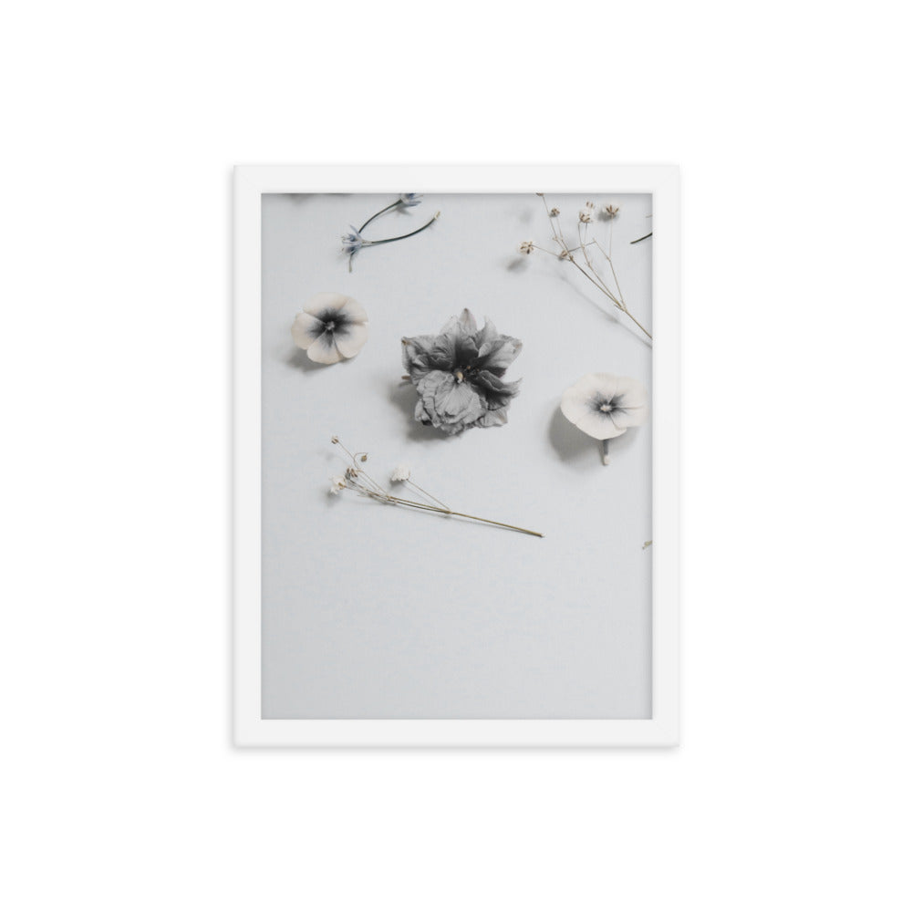 whiteblossoms - Framed poster