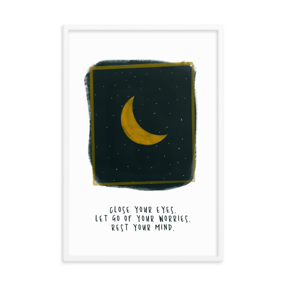 goodnight - Framed poster