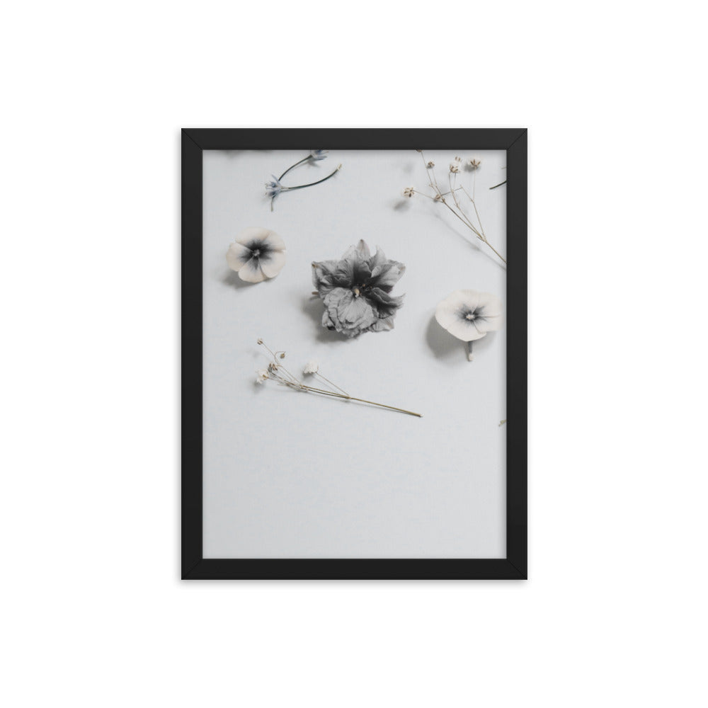 whiteblossoms - Framed poster