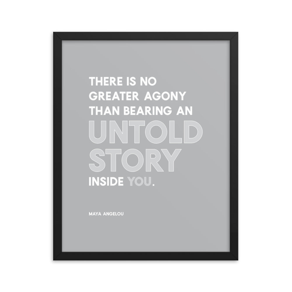 untoldstory - Framed poster