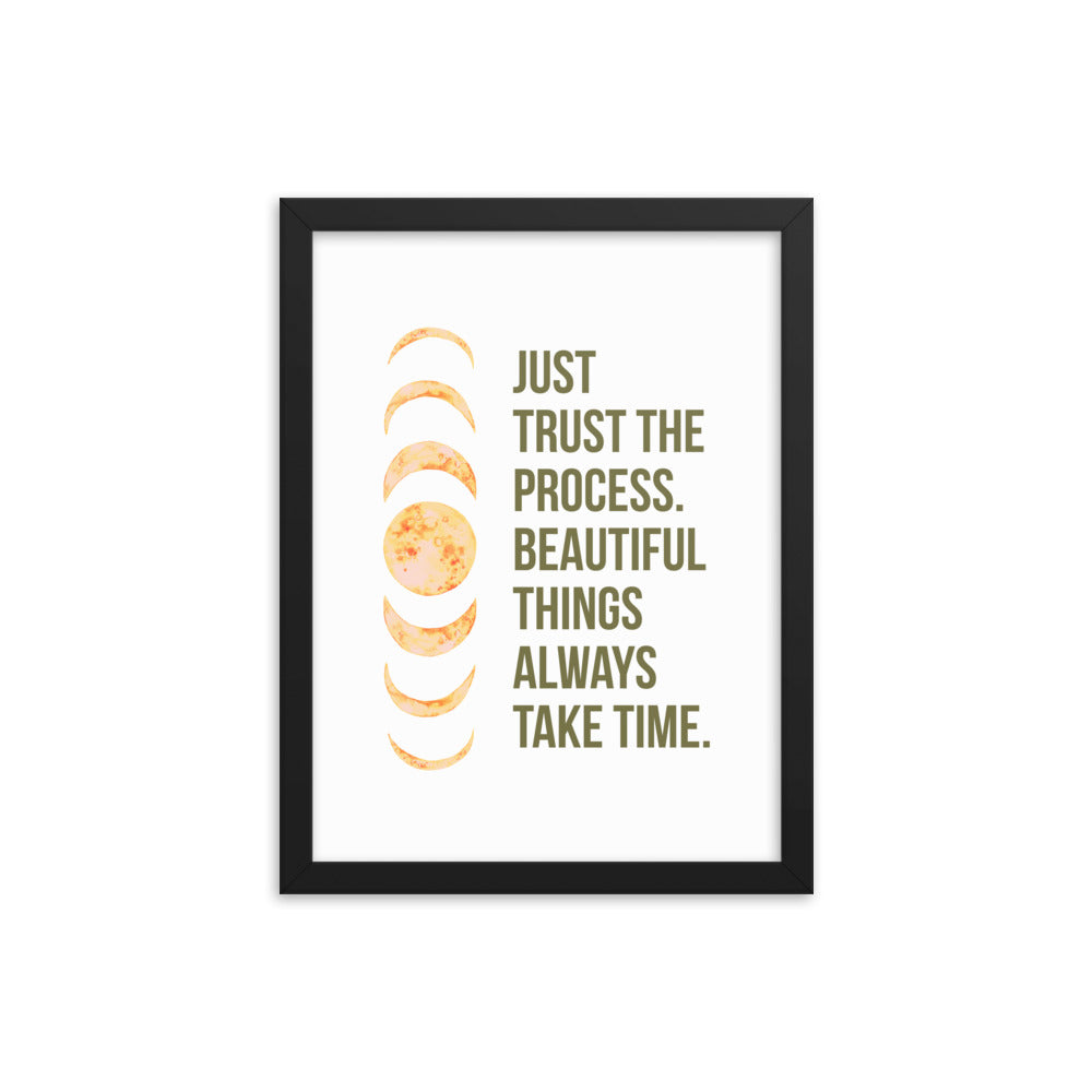 trusttheprocess - Framed poster