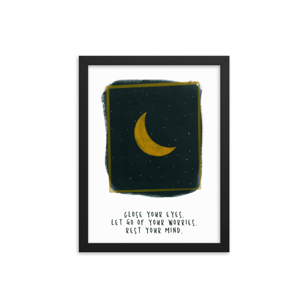 goodnight - Framed poster
