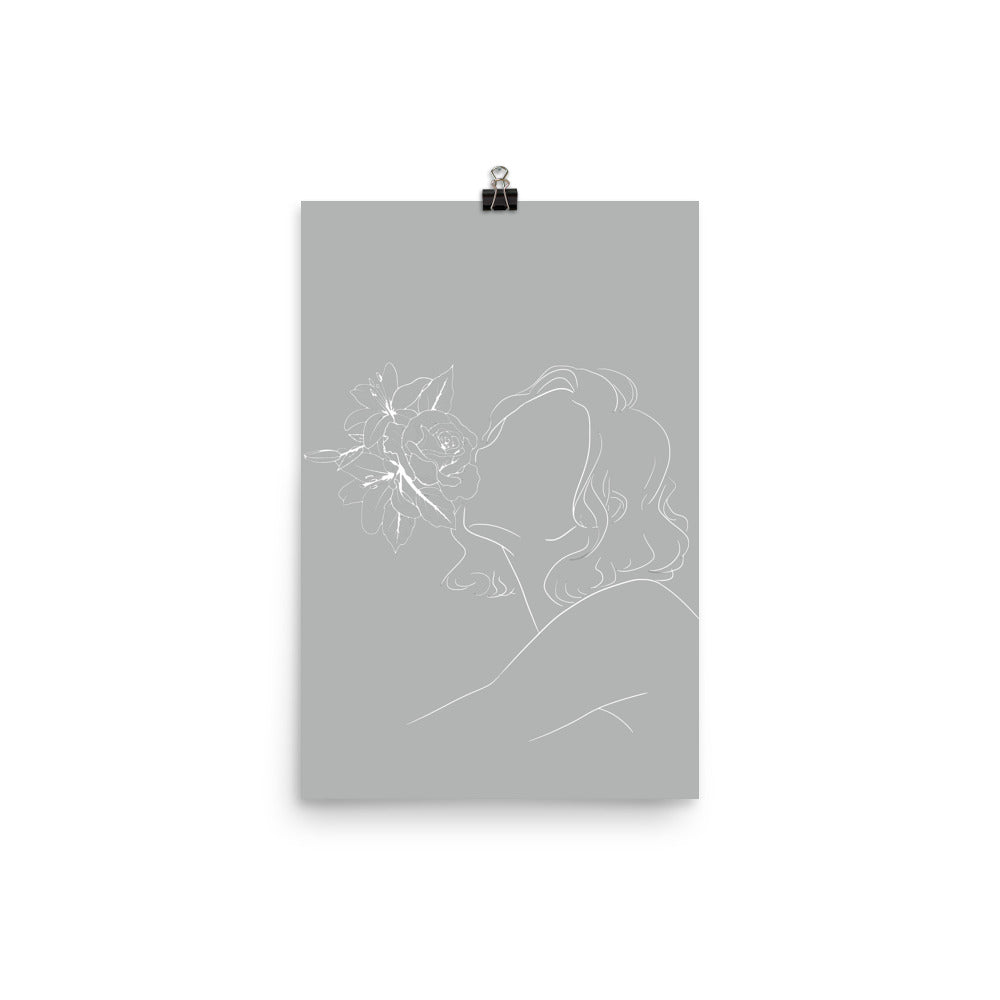 rosekiss_grey - Poster