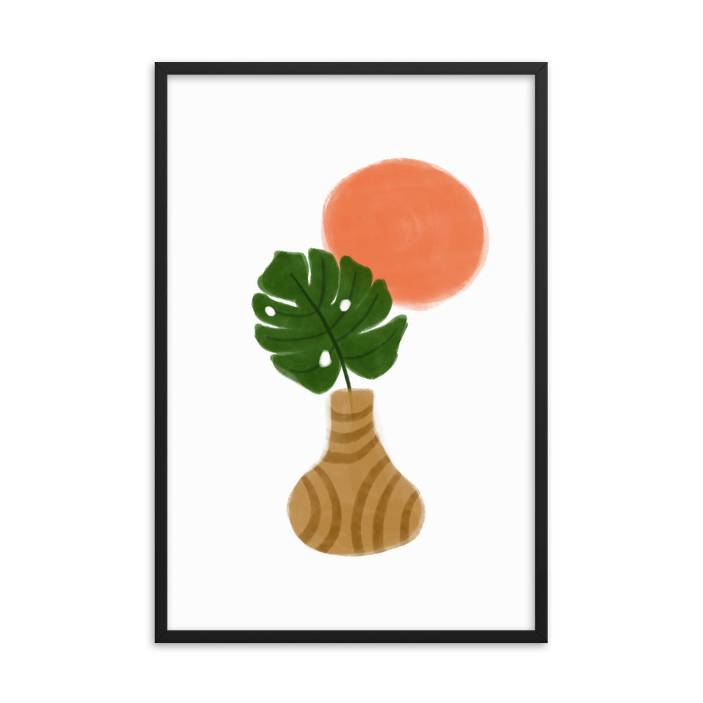 mediterraneanleaf - Framed poster