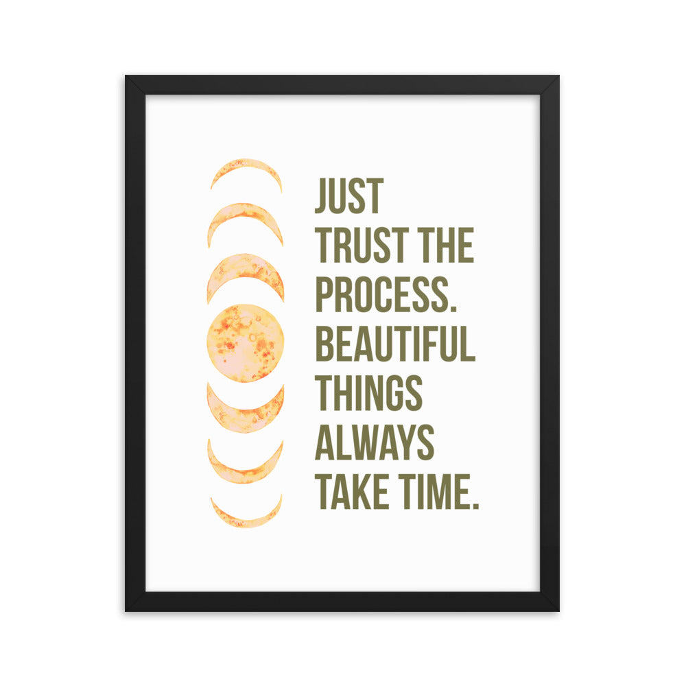 trusttheprocess - Framed poster