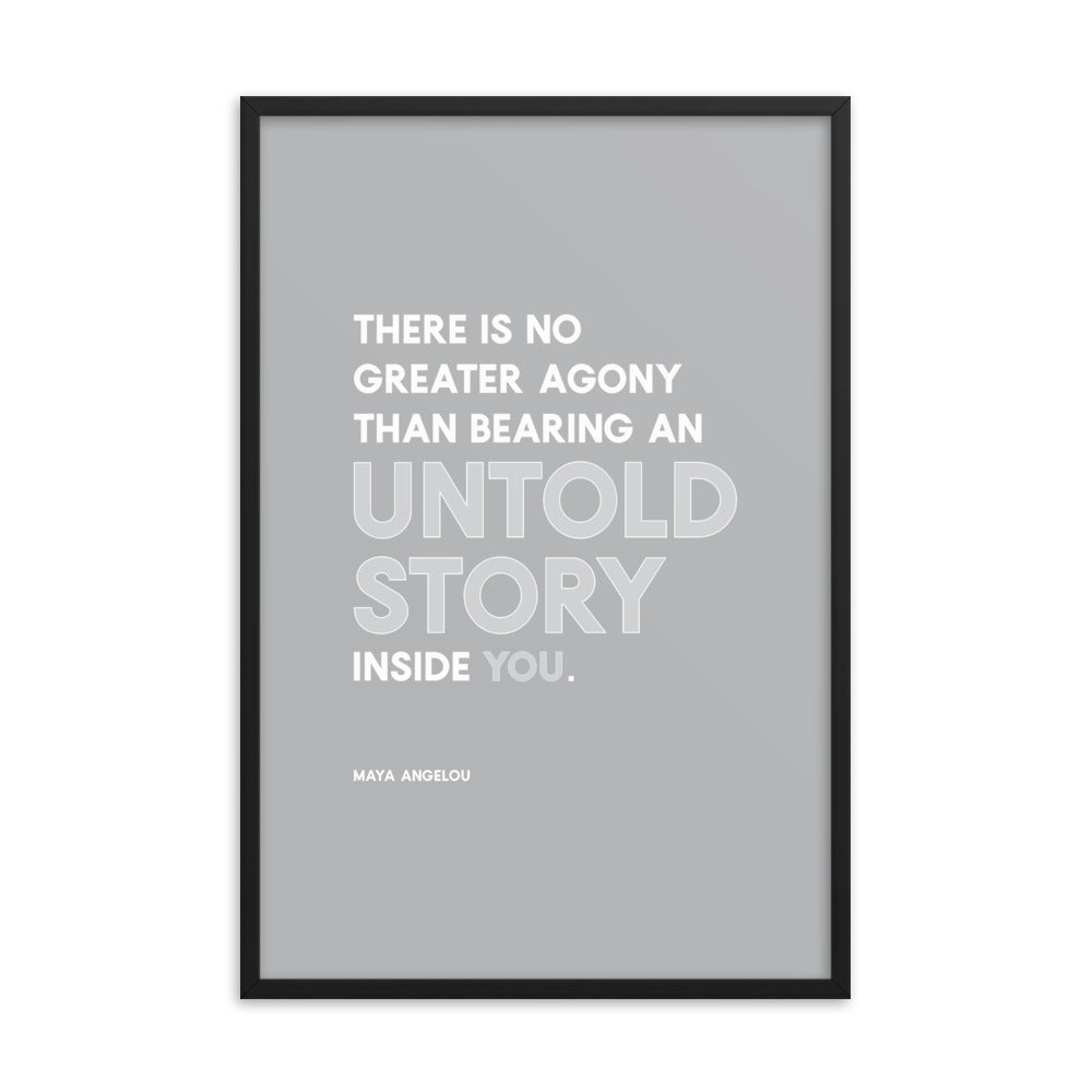 untoldstory - Framed poster
