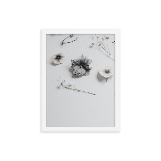 whiteblossoms - Framed poster