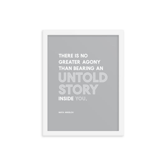 untoldstory - Framed poster