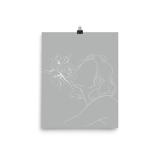 rosekiss_grey - Poster
