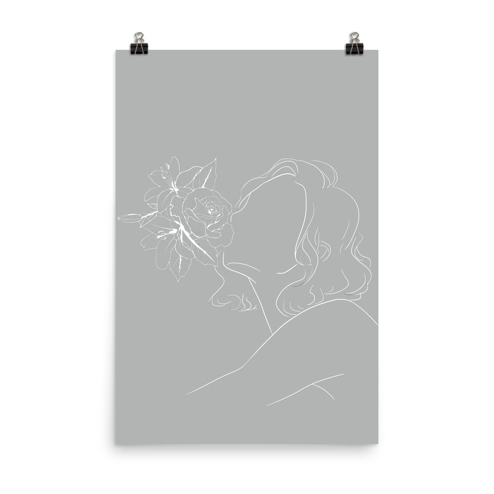 rosekiss_grey - Poster