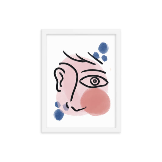 abstractface - Framed poster